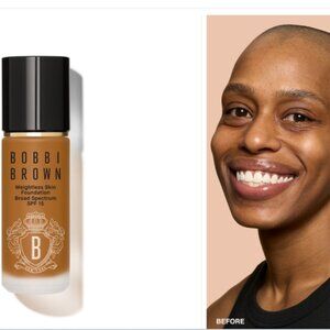 Bobbi Brown NIB Weightless Skin Foundation Warm Almond W-086